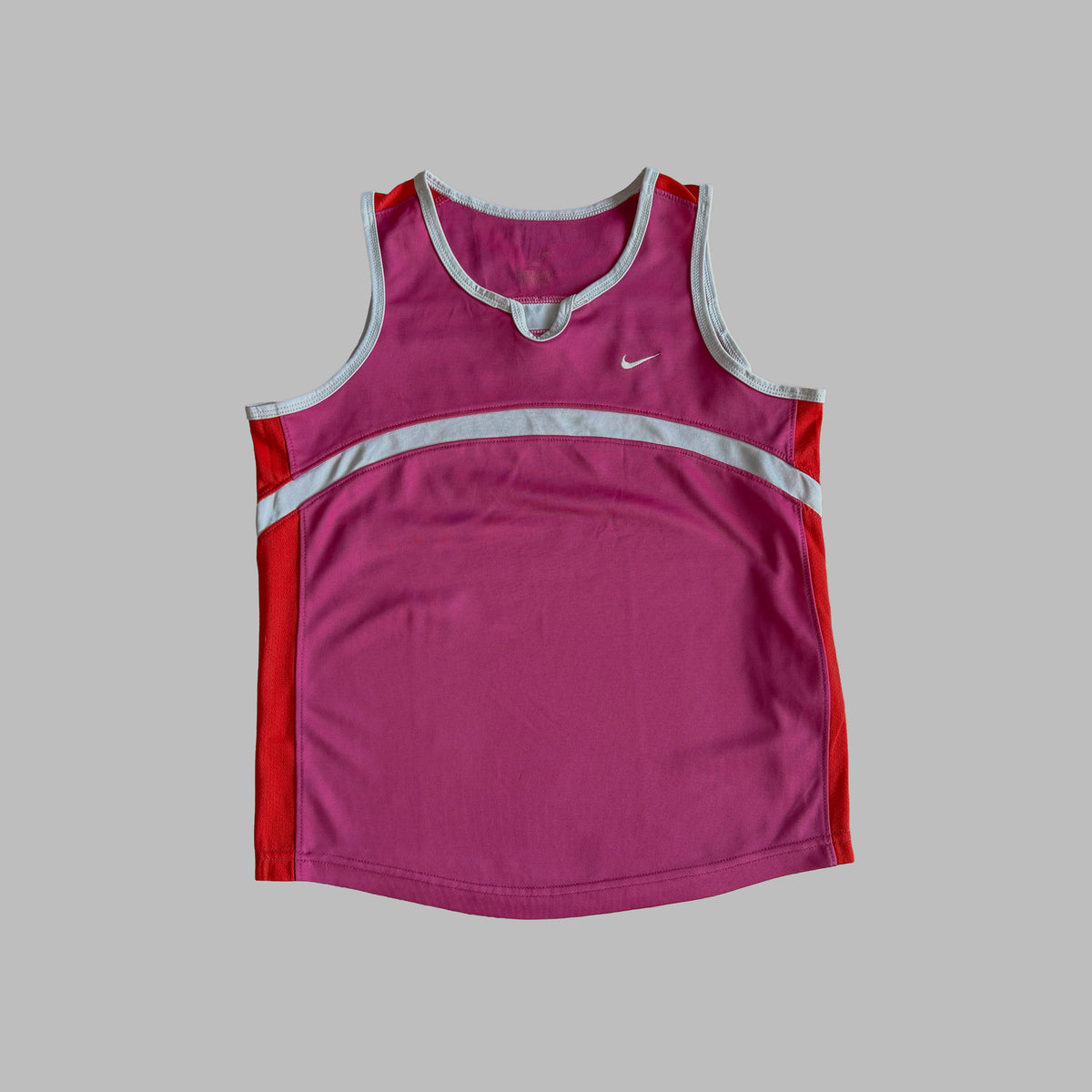 Y2K Nike Panelled Activewear Tank - M