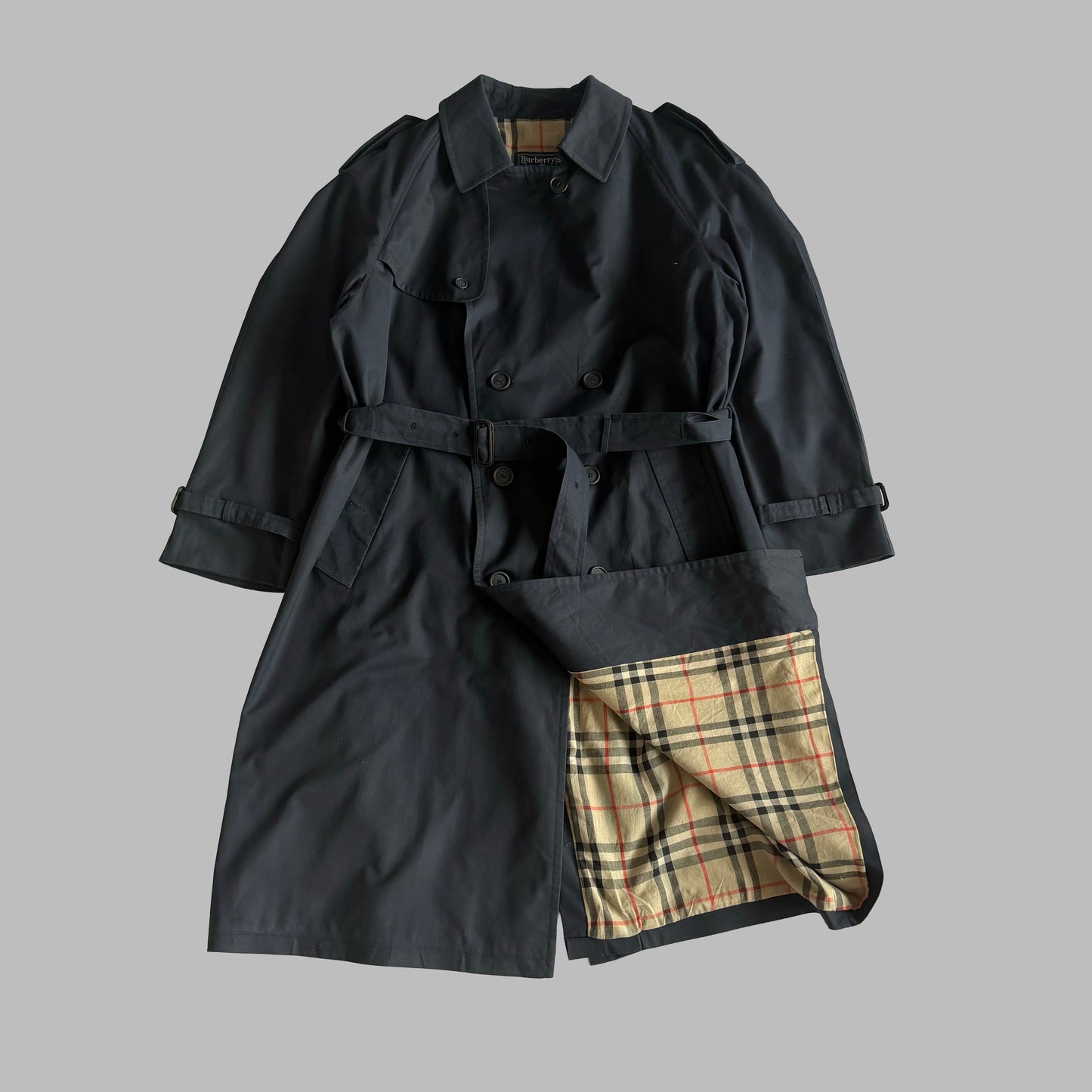 90s Burberry Double Breasted Trench Coat - L