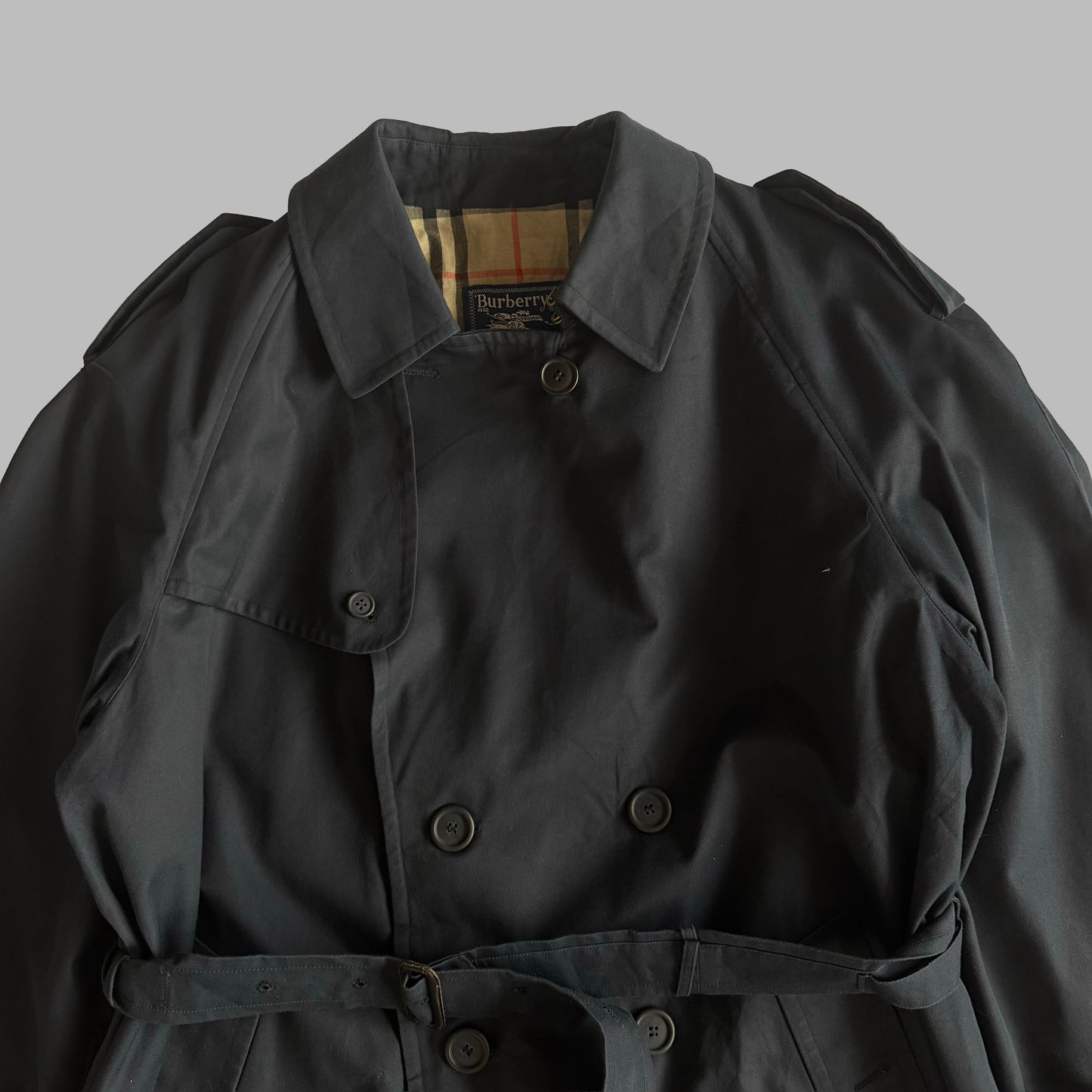 90s Burberry Double Breasted Trench Coat - L