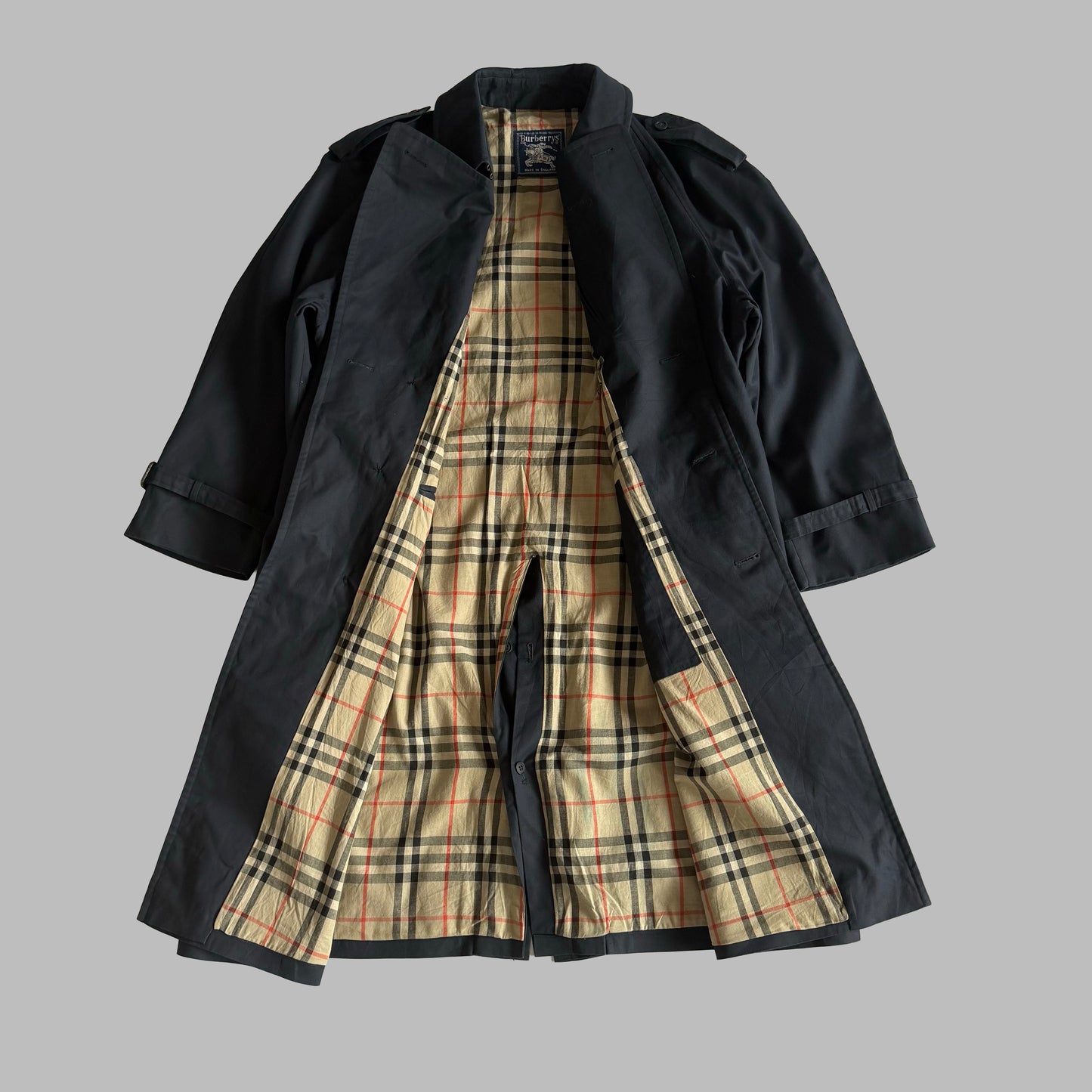 90s Burberry Double Breasted Trench Coat - L