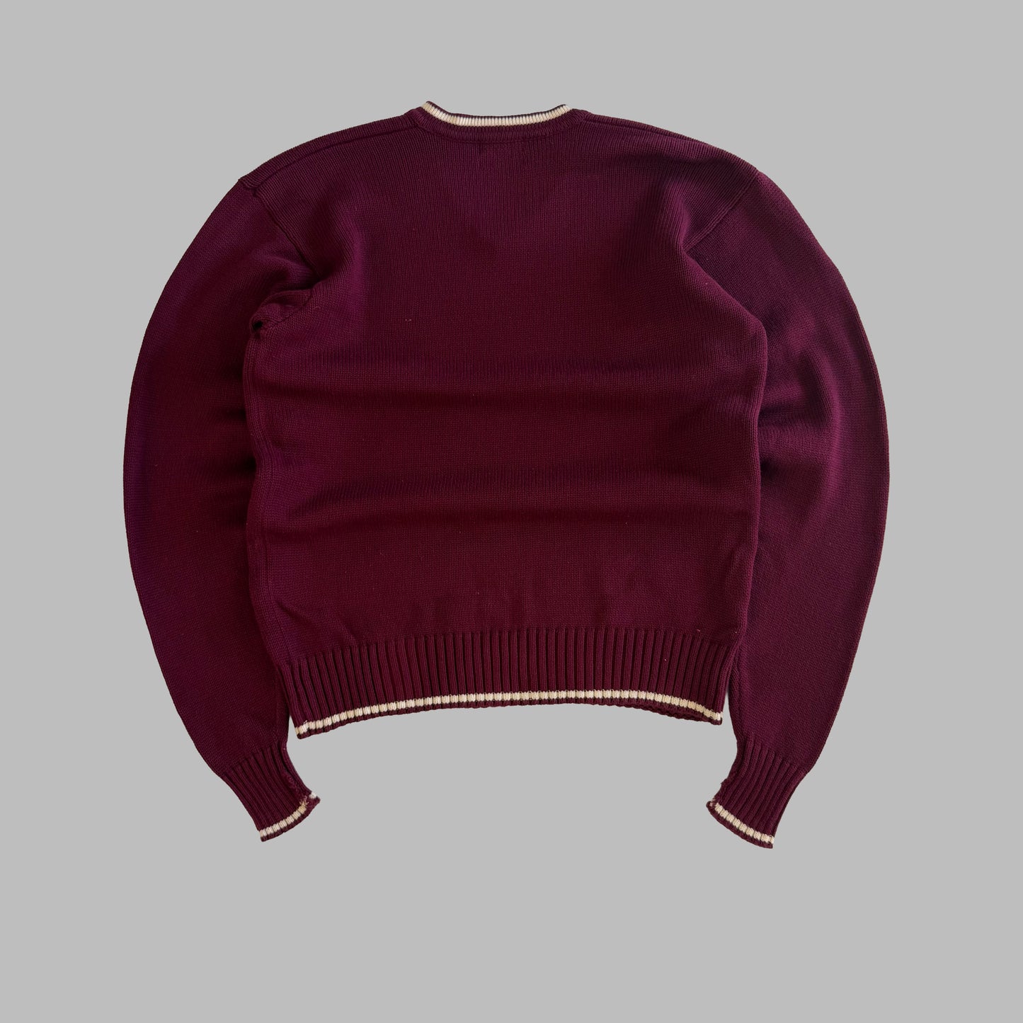 90s Polo Ralph Lauren V-neck Heavy Knit - XL