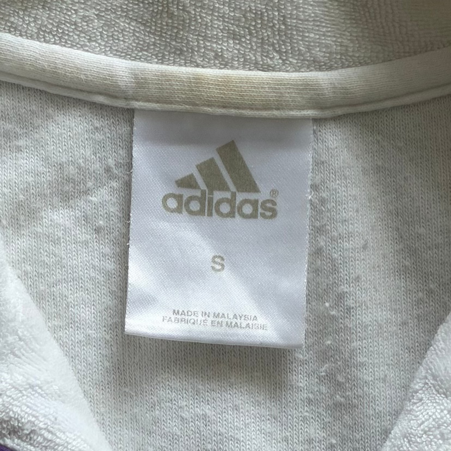 Y2K Adidas Three Stripe Towel Tank - S
