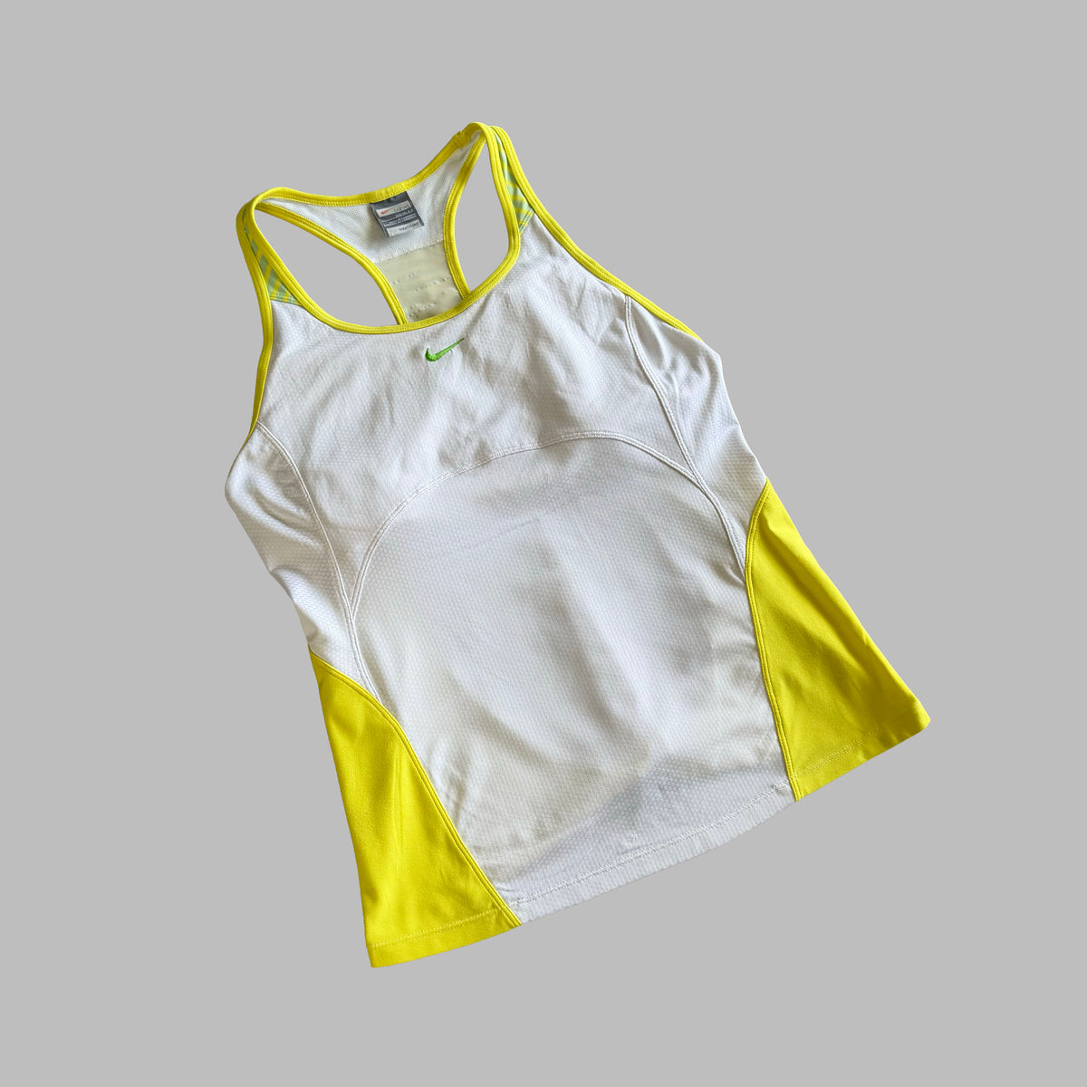 Y2K Nike Panelled Racerback Activewear Tank - L