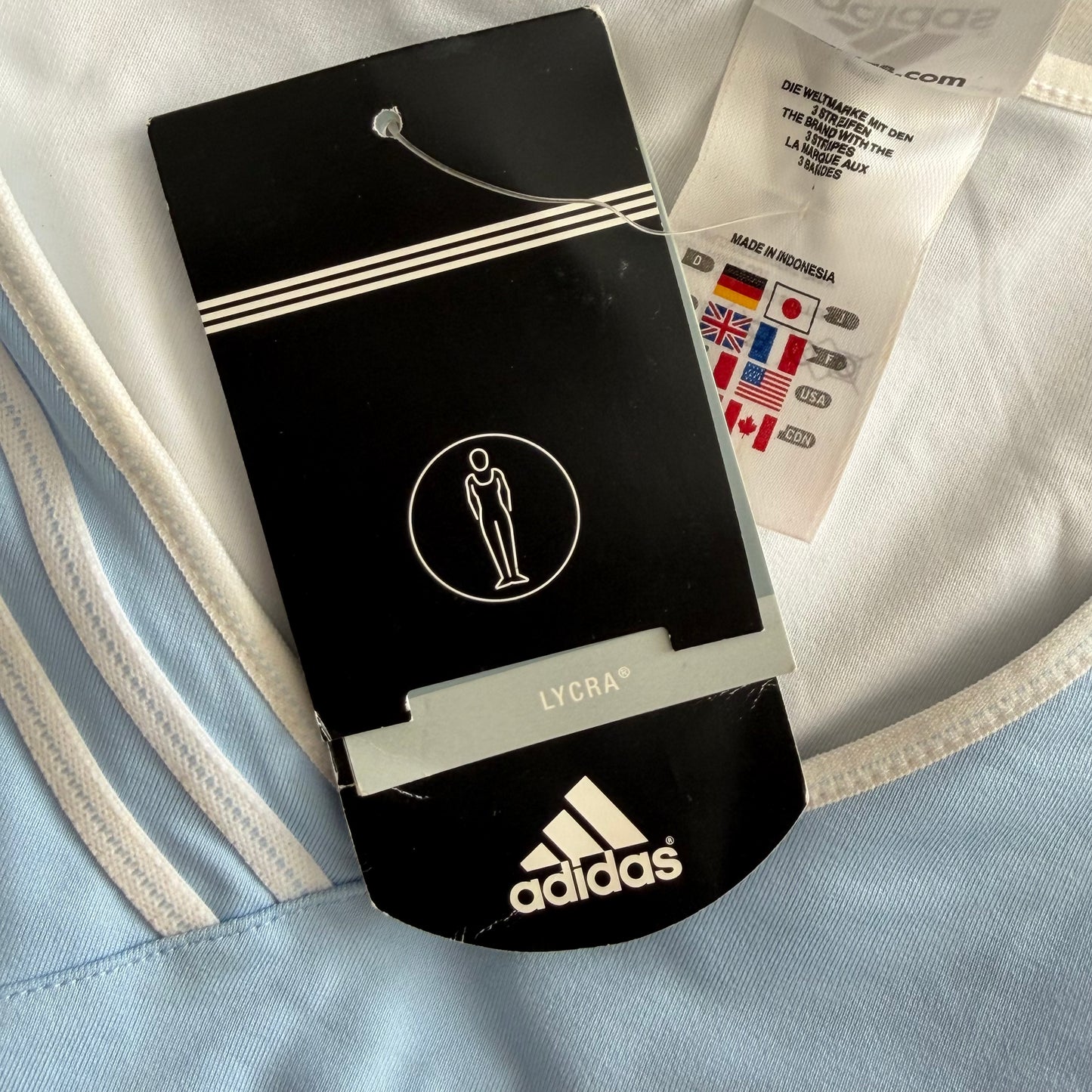 Y2K Adidas Three Stripe Activewear Tank - S