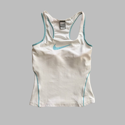 Y2K Nike Swoosh Racer Back Tank - S