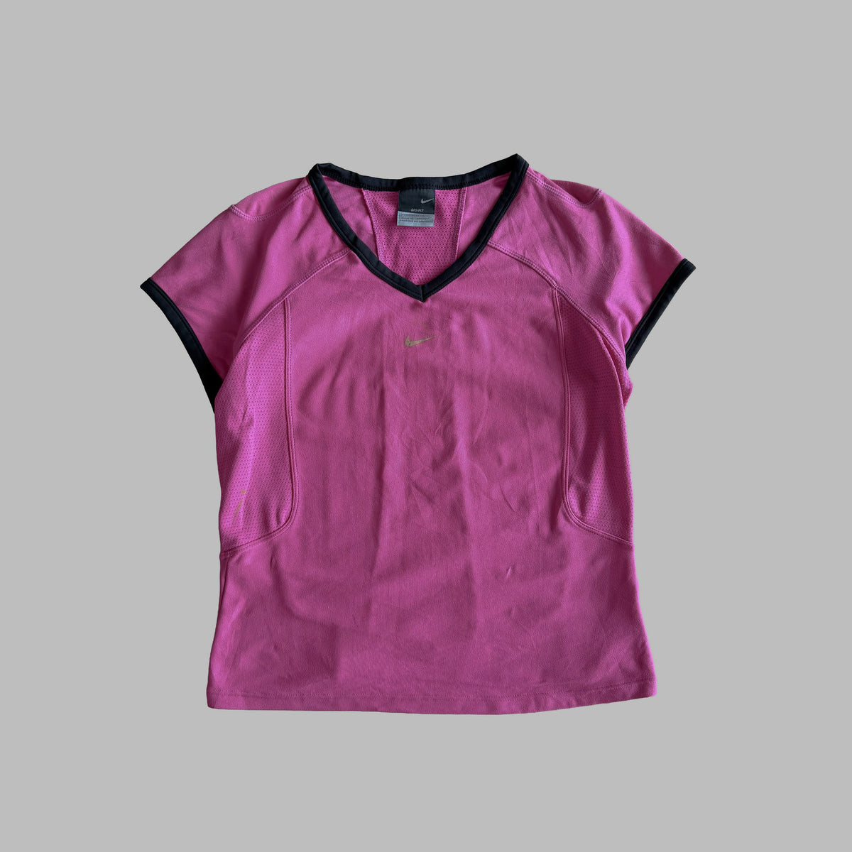 Y2K Nike Synched Ringer Activewear Top - XS