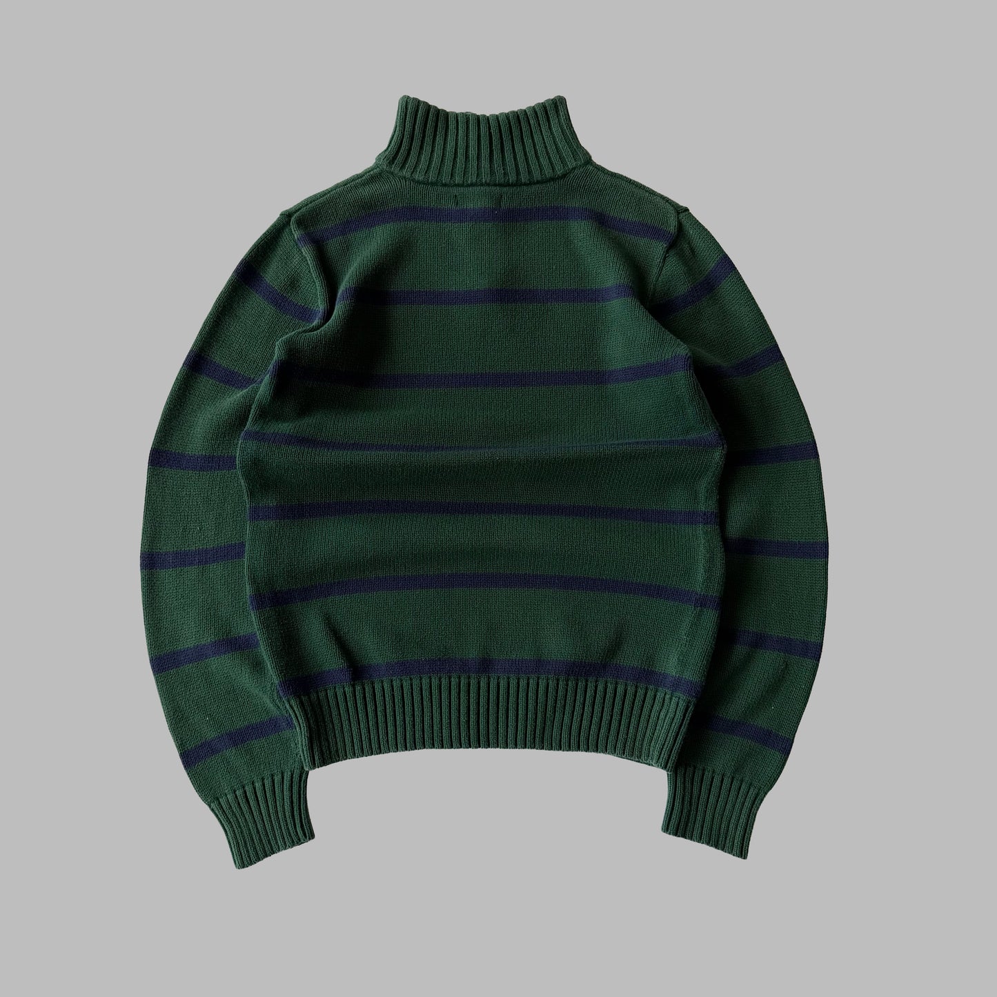 90s Ralph Lauren Striped Quarter Zip - Medium