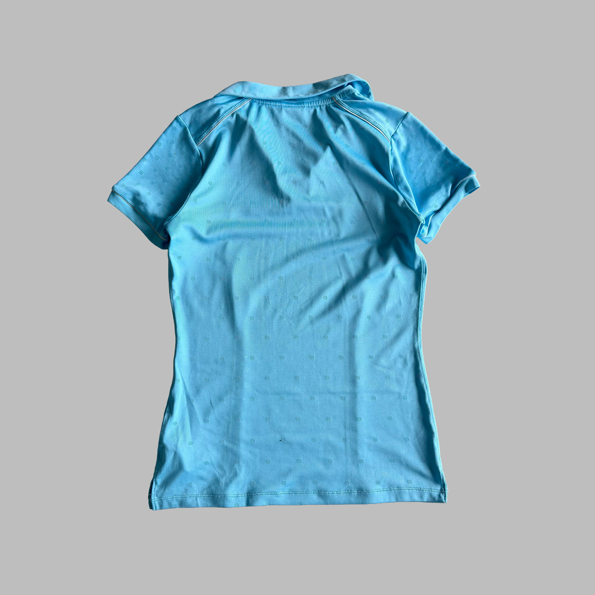 Y2K Nike Open V-Neck Polo Top - L