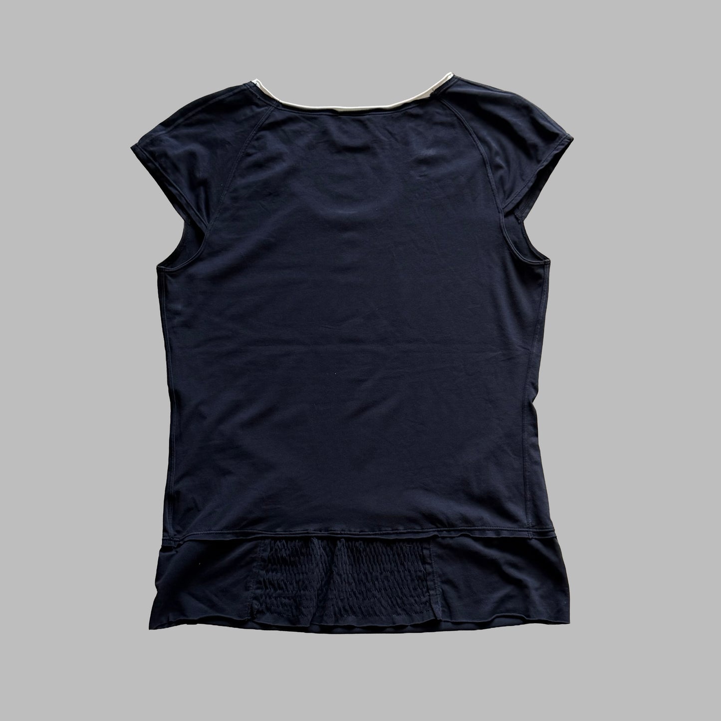 Y2K Nike Swoosh Ringer Top - M