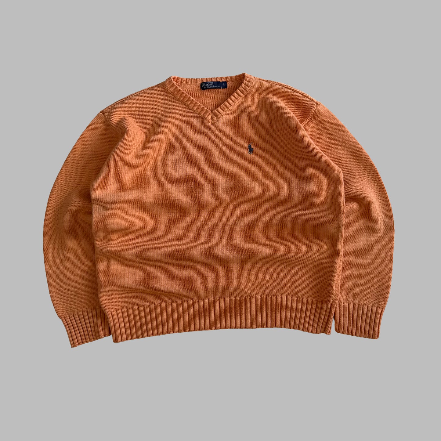 90s Polo Ralph Lauren V-neck Heavy Knit - M