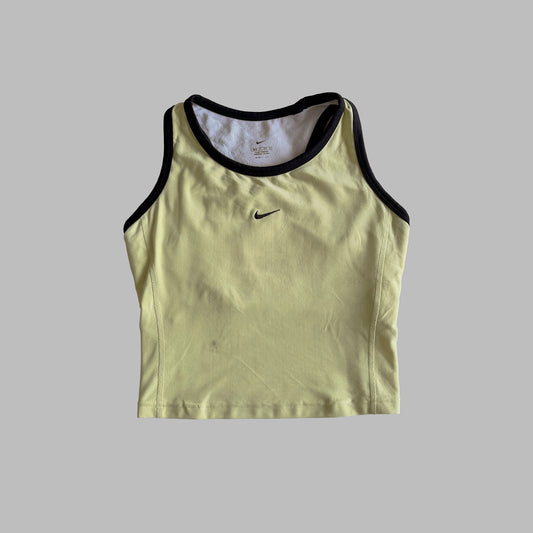 Y2K Nike Cropped Racerback Activewear Top - S