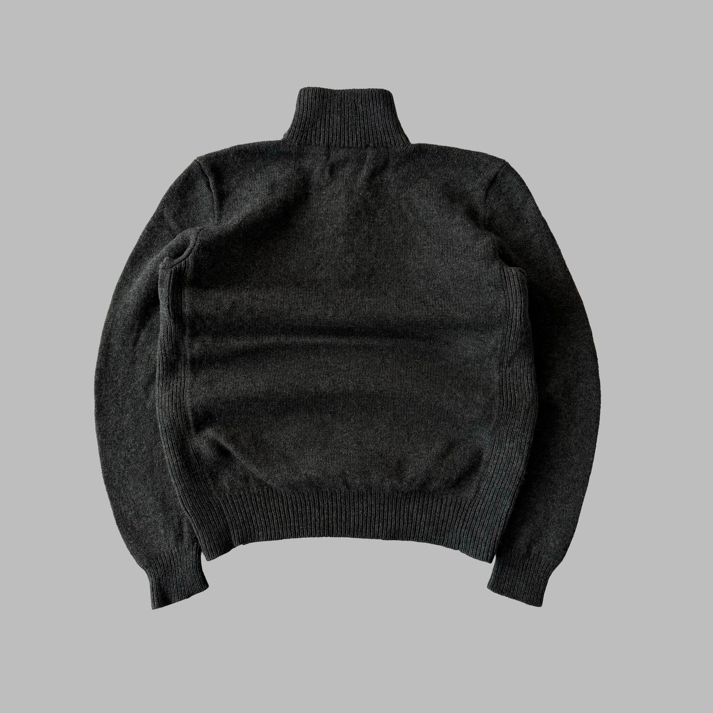 90s Ralph Lauren Lambs Wool Quarter Zip - Small