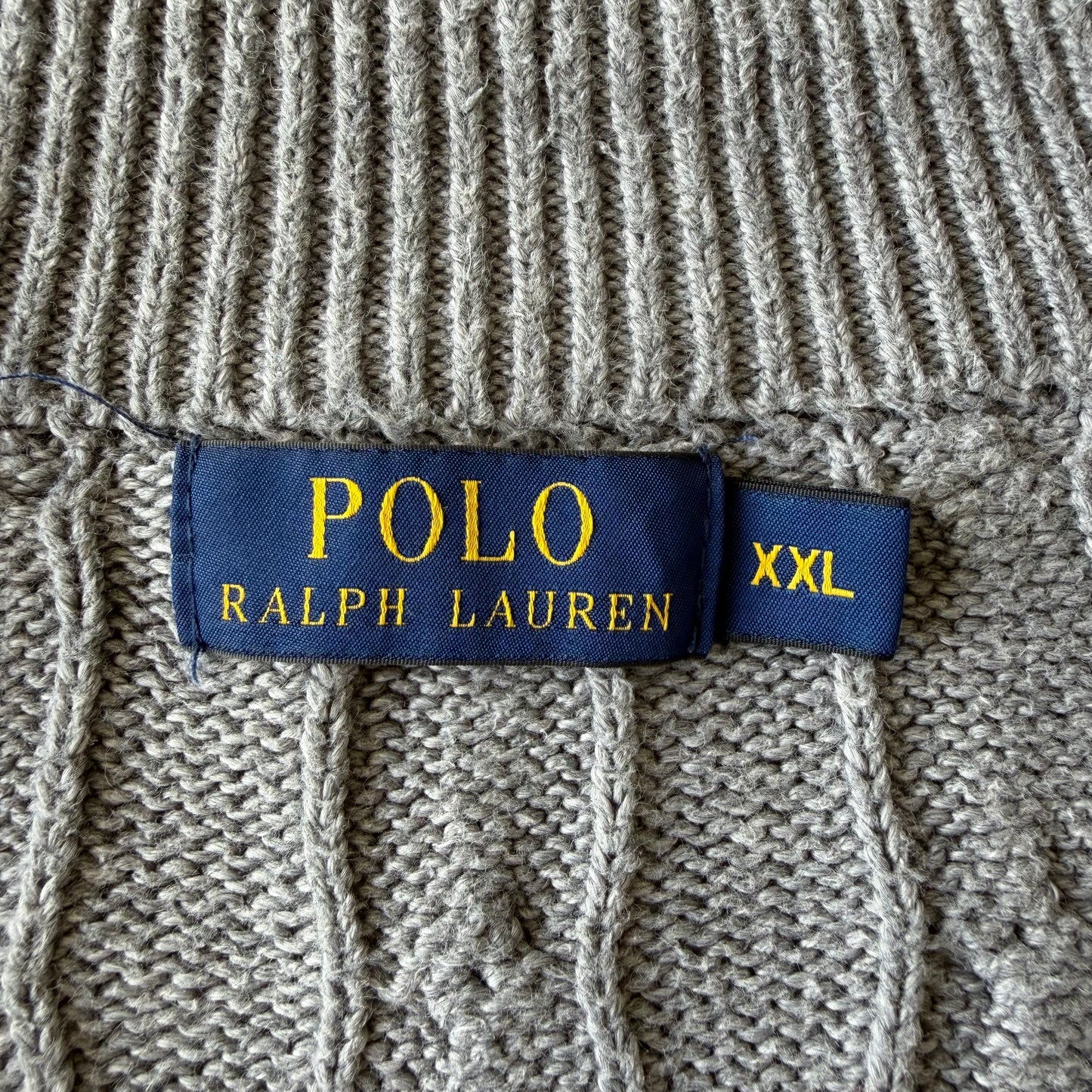 Ralph Lauren Cable Knit Quarter Zip - XXL