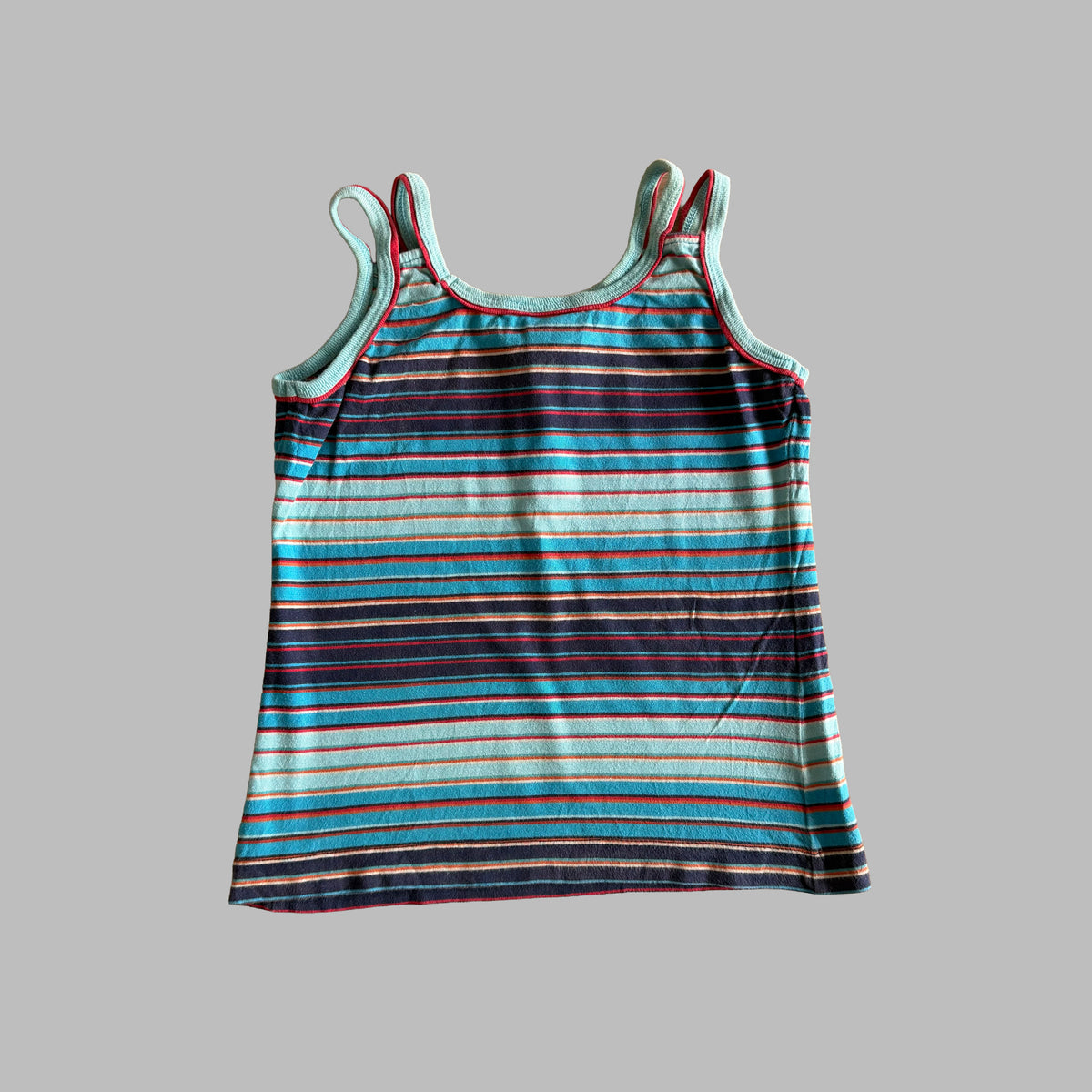 Y2K Nike Striped Strappy Activewear Top - S