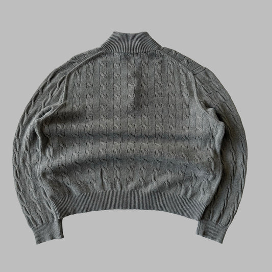Ralph Lauren Cable Knit Quarter Zip - XXL