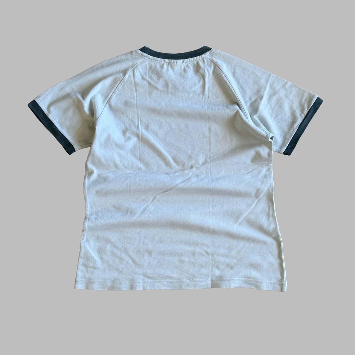 Y2K Adidas Spell Out Ringer Tee - L