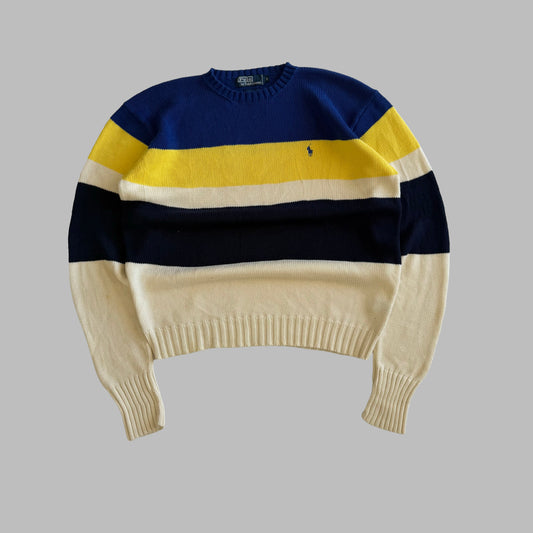 90s Polo Ralph Lauren Striped Heavy Knit - M