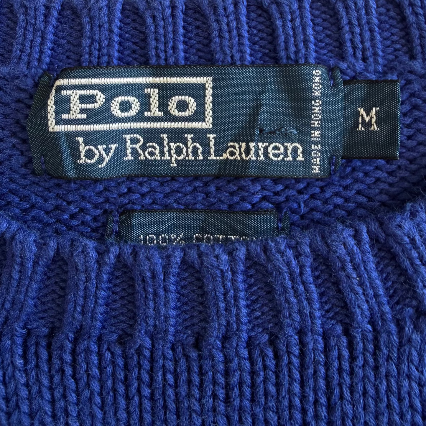 90s Polo Ralph Lauren Striped Heavy Knit - M