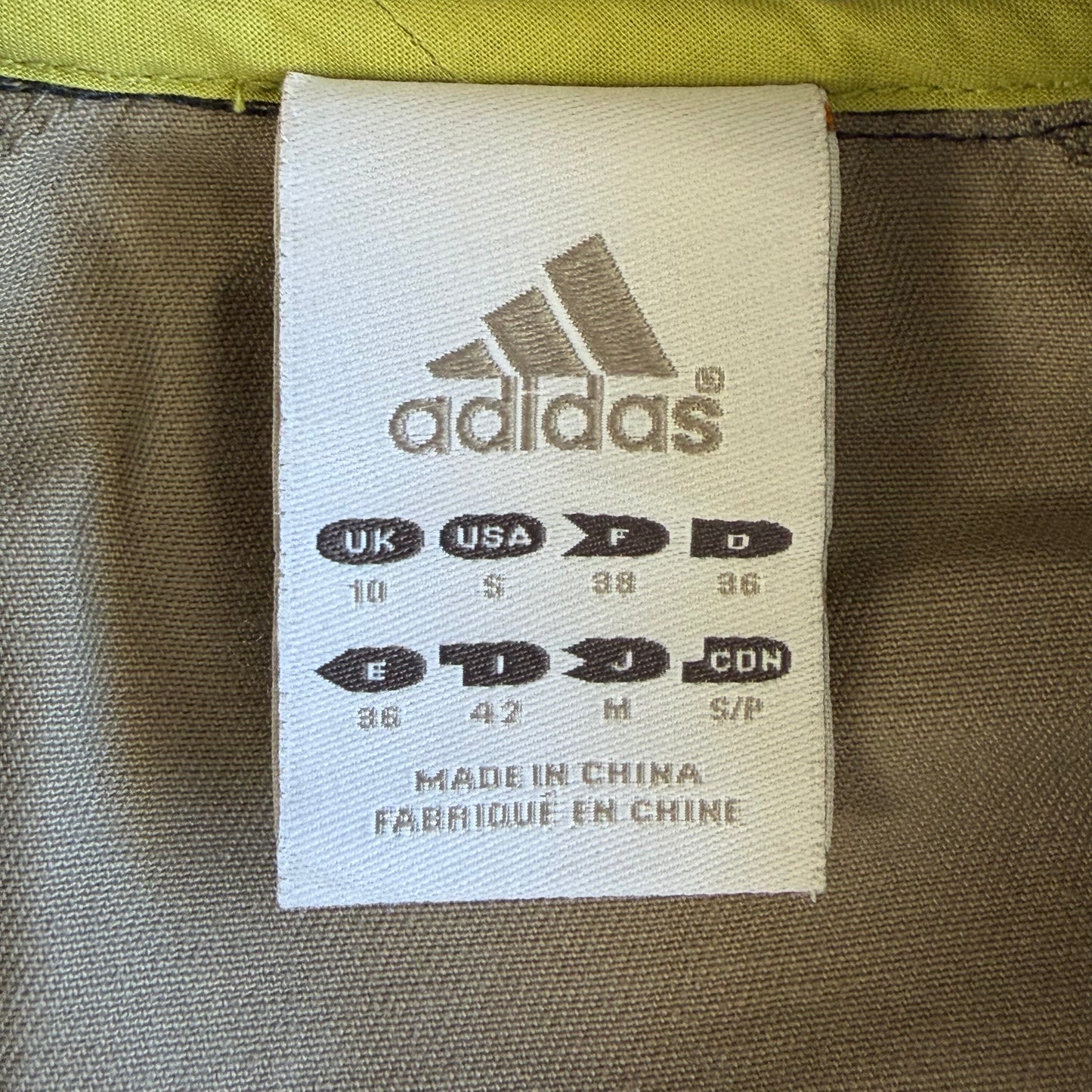 Y2K Adidas Embroidered Three Stripe Track Jacket - S