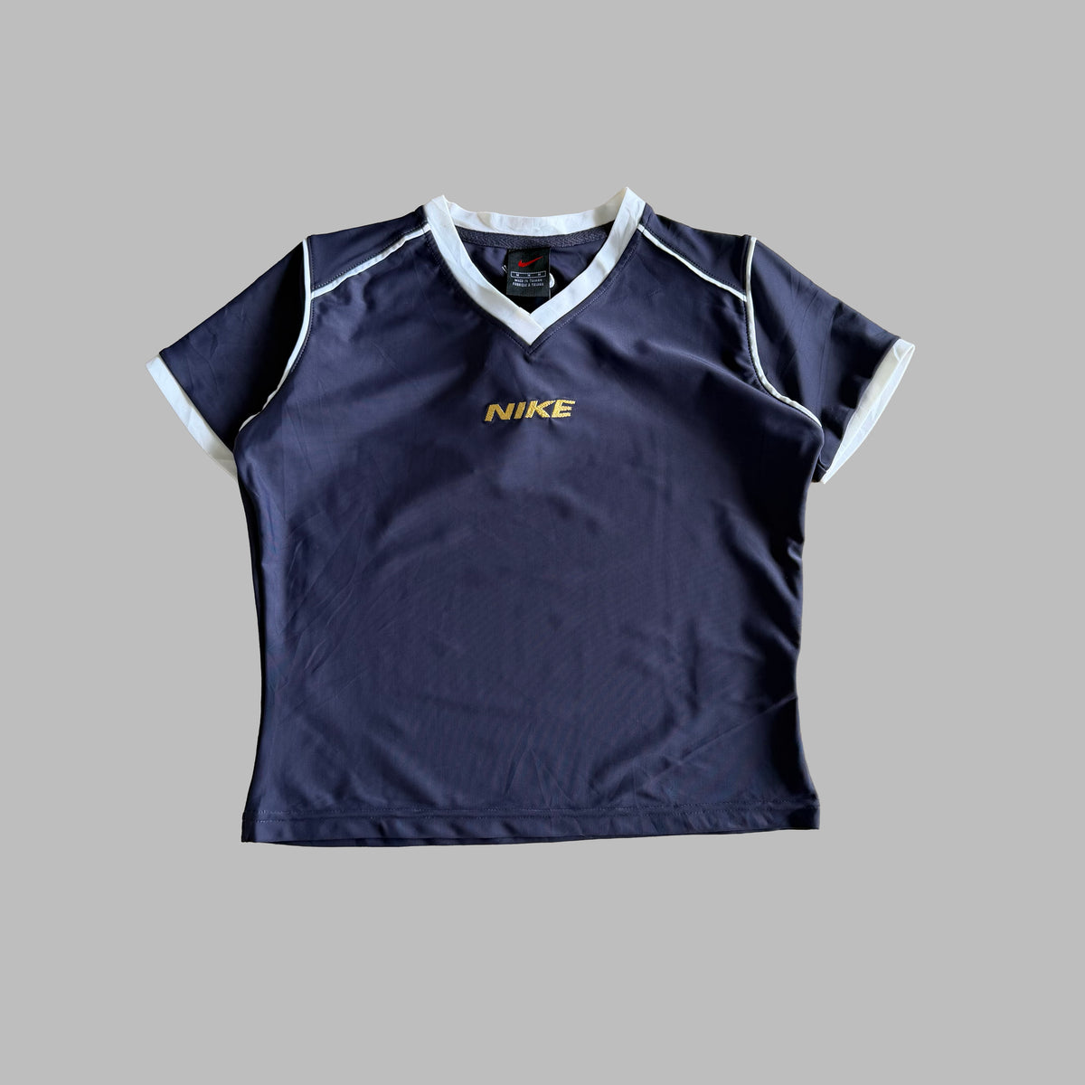 90s Nike Active Ringer Baby Tee - M