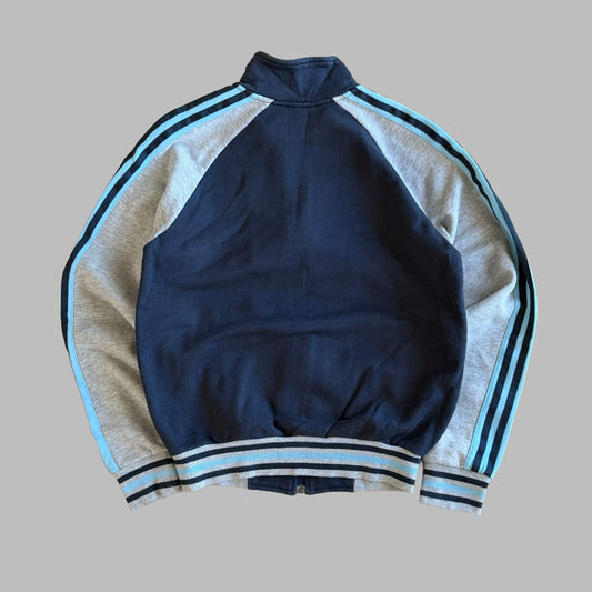 Y2K Adidas Three Stripe Spell Out Track Jacket - S