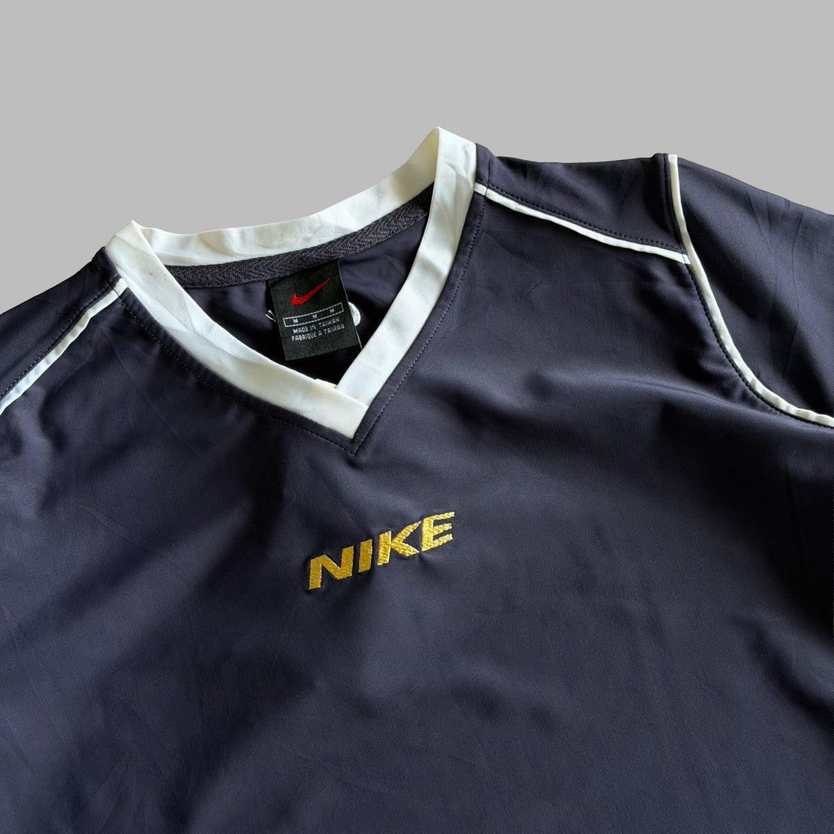 90s Nike Active Ringer Baby Tee - M