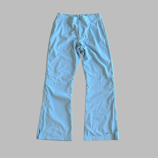 Y2K Nike Striped Wide Leg Track Pants - L