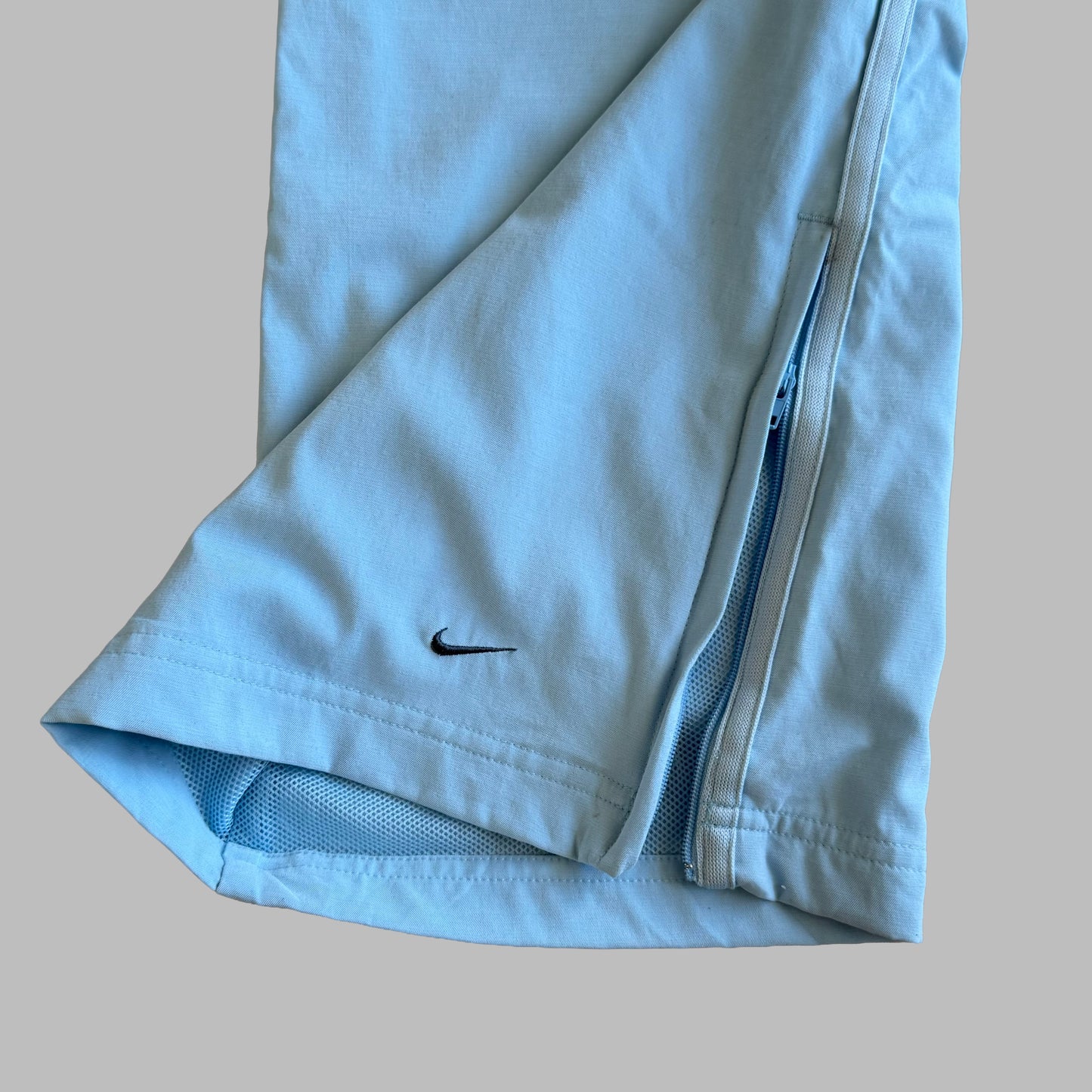 Y2K Nike Striped Wide Leg Track Pants - L