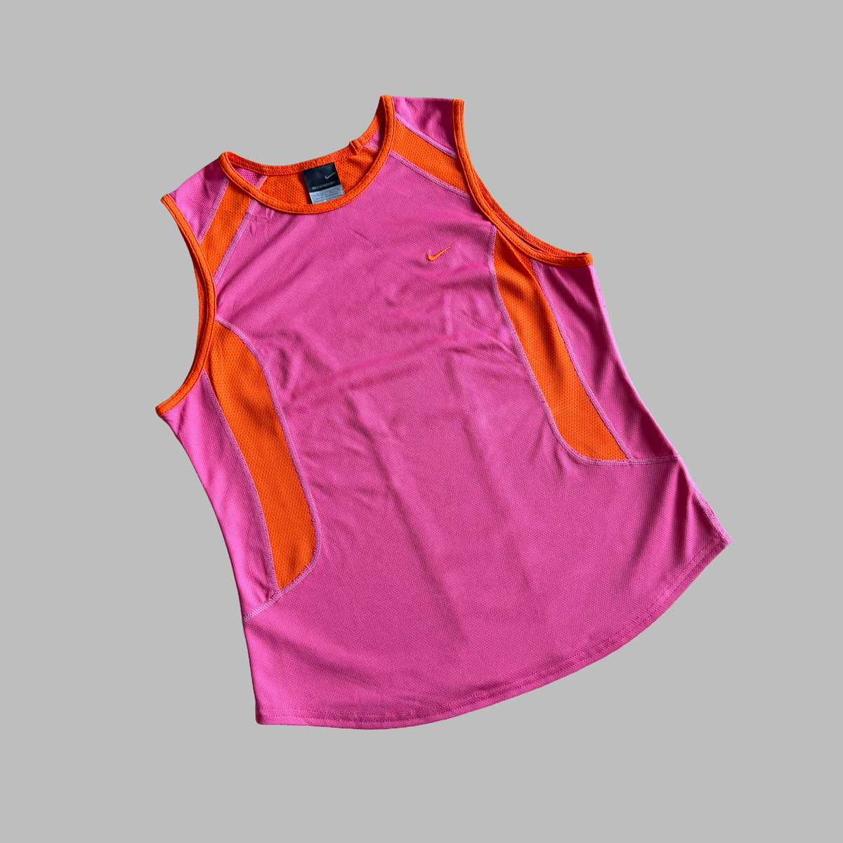 Y2K Nike Panelled Activewear Tank - M