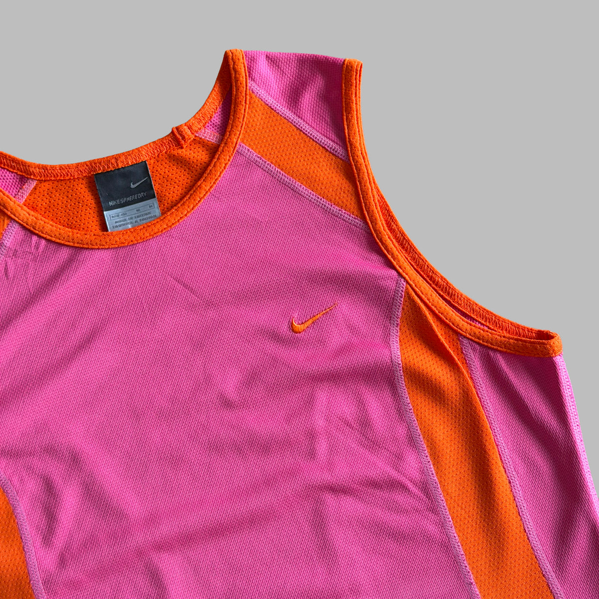 Y2K Nike Panelled Activewear Tank - M