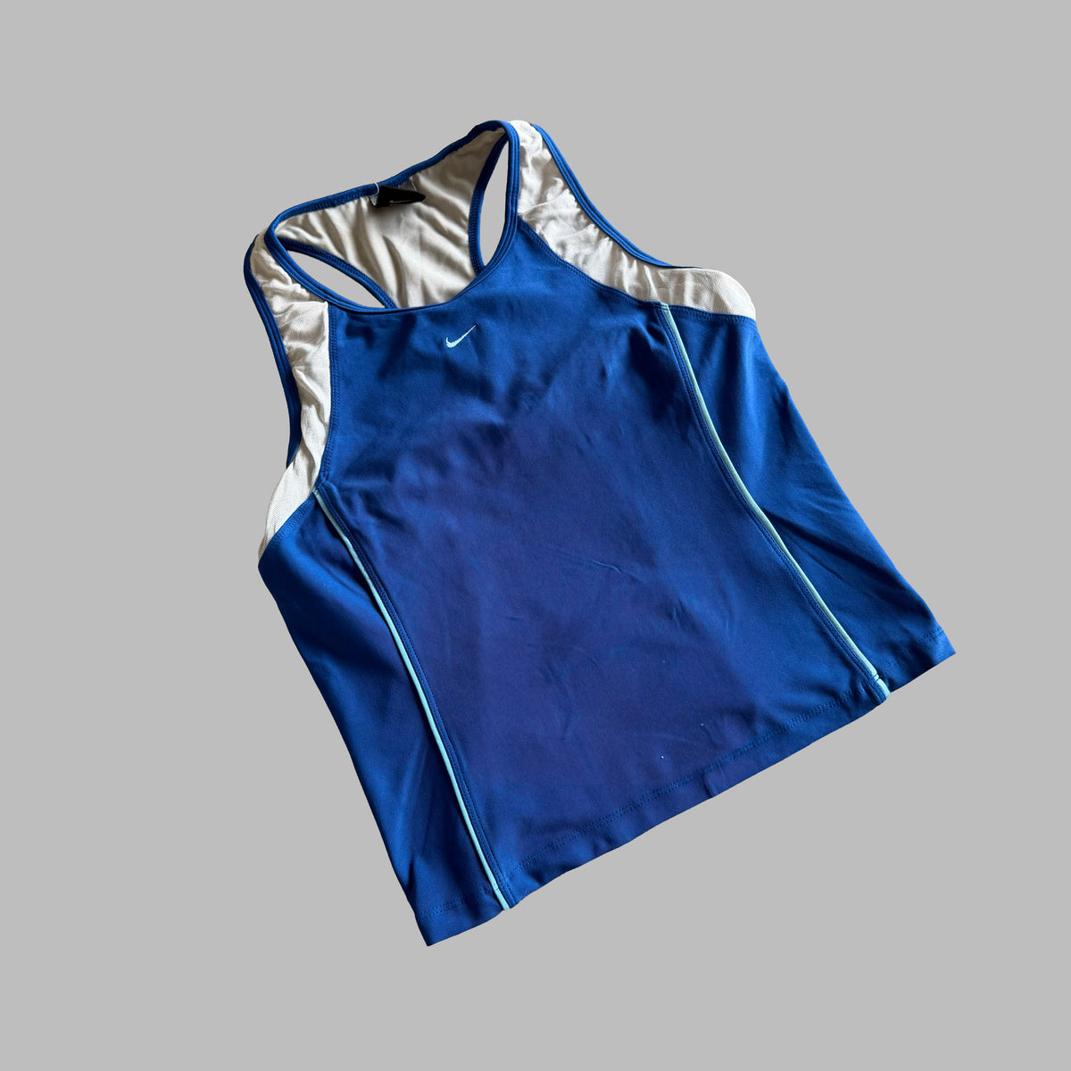 Y2K Nike Mesh Panelled Racerback Activewear Tank - S/M
