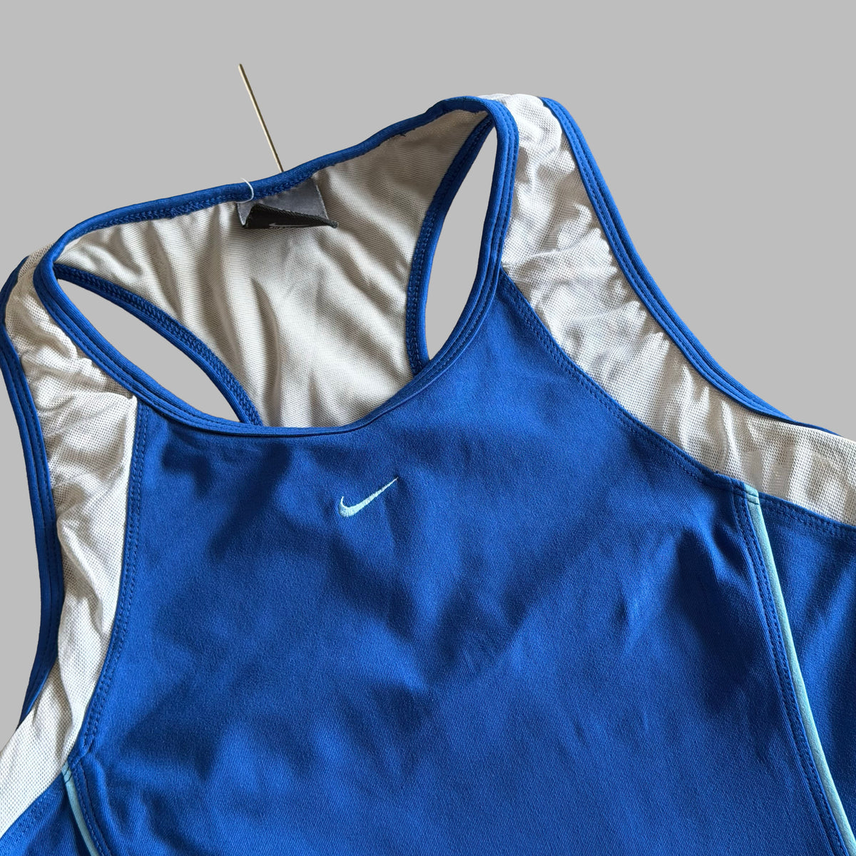 Y2K Nike Mesh Panelled Racerback Activewear Tank - S/M