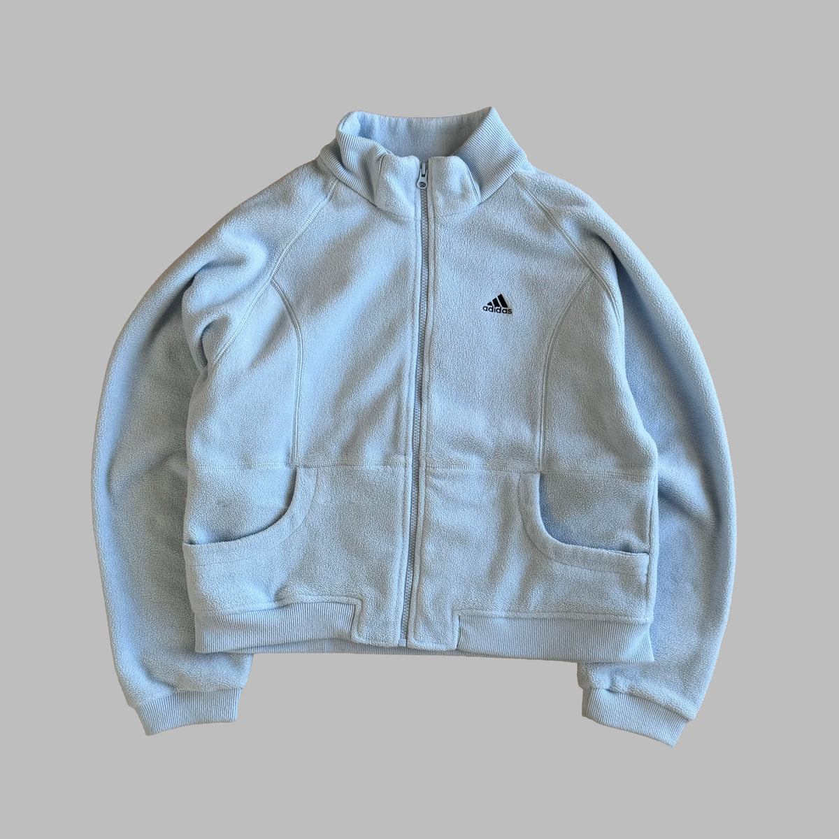 Y2K Adidas Cropped Heavyweight  Fleece - S