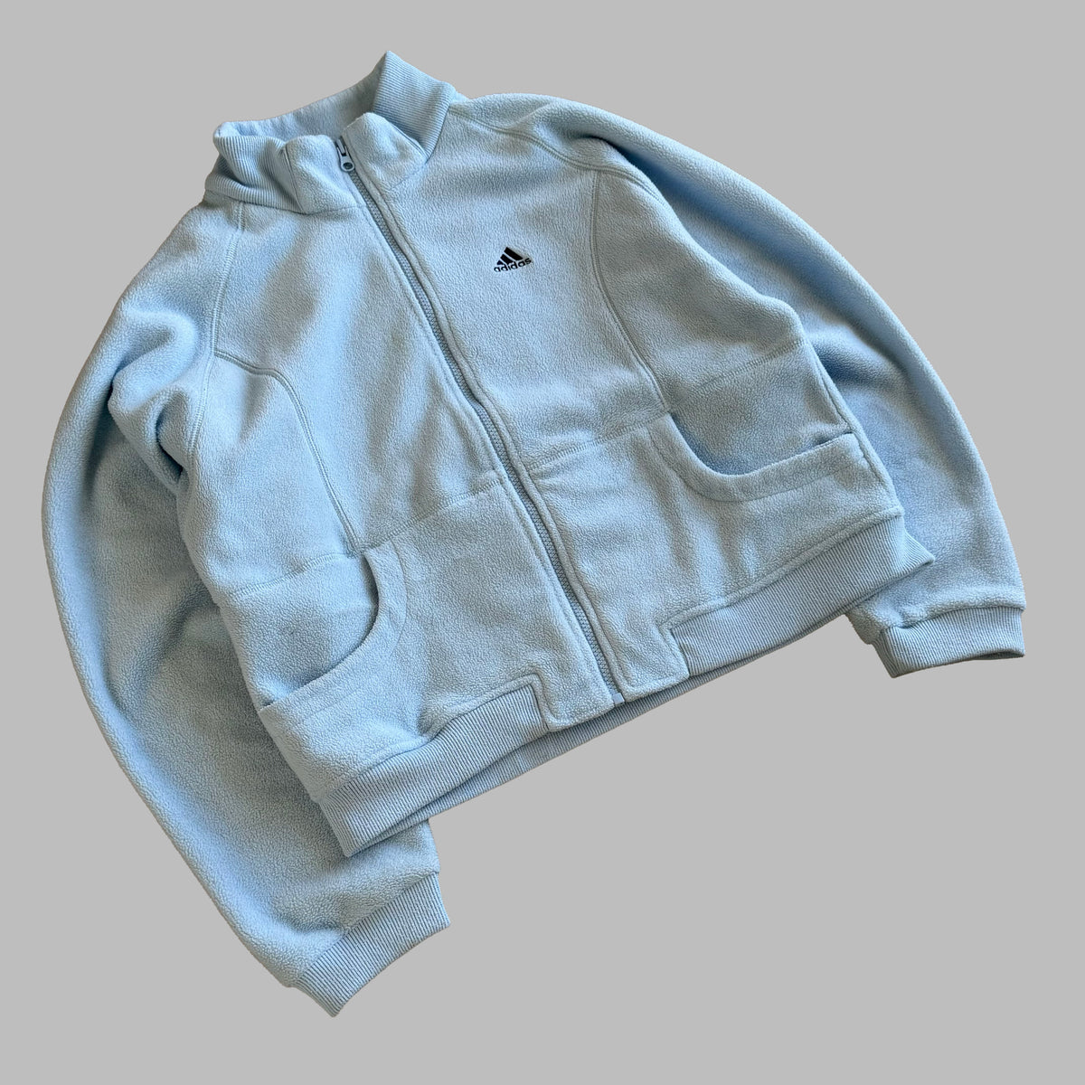 Y2K Adidas Cropped Heavyweight  Fleece - S