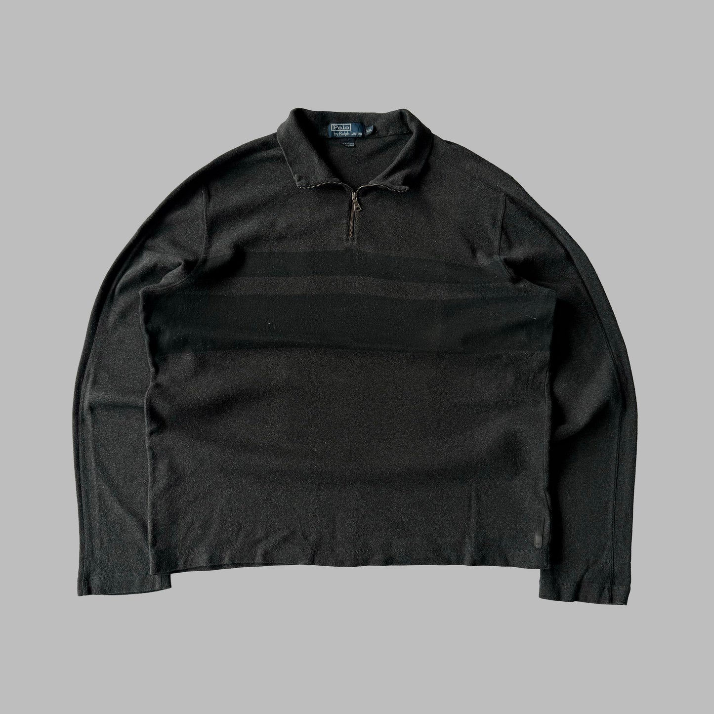 90s Ralph Lauren Striped Quarter Zip - XXL