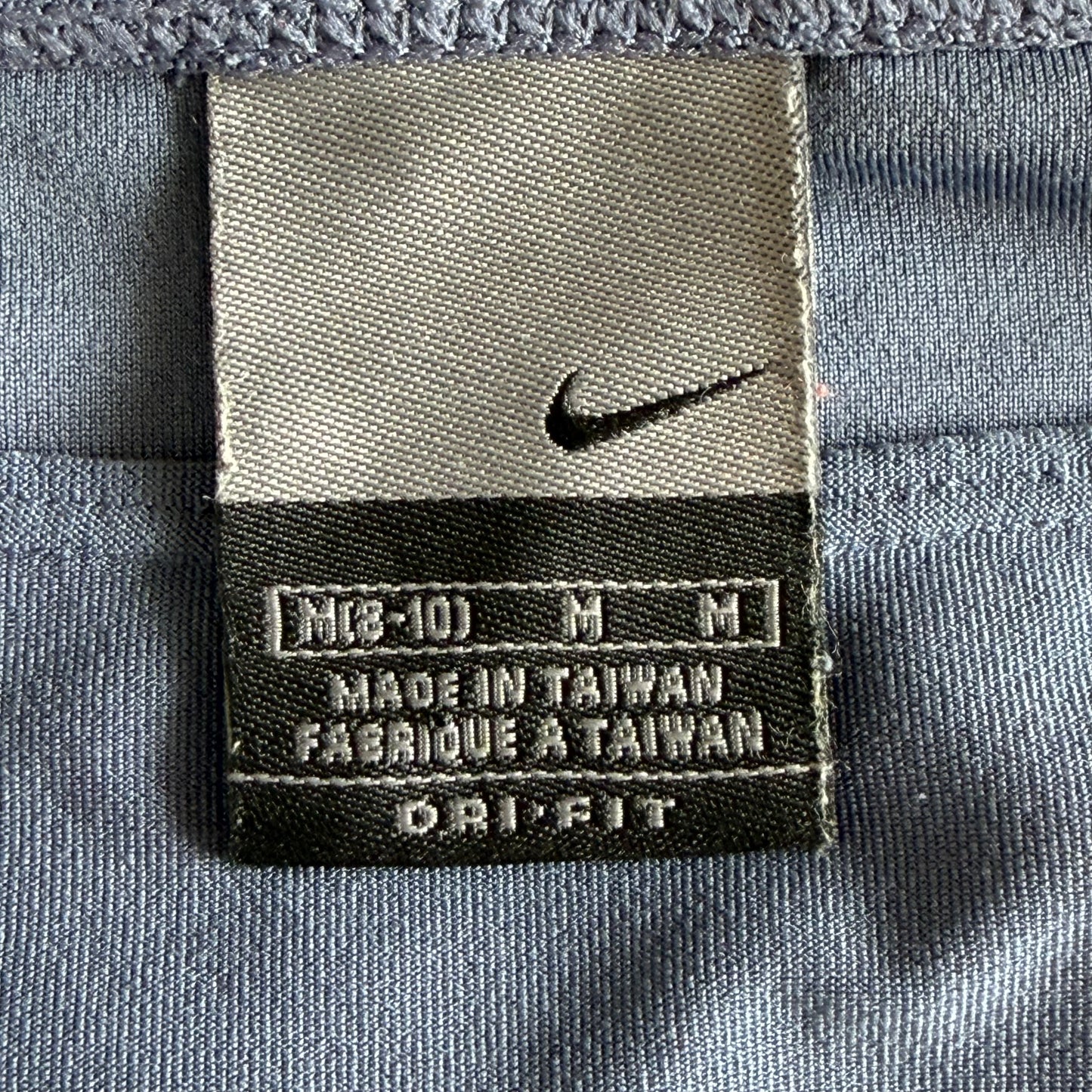 Y2K Nike Striped Scoop Neck Long Sleeve Top - M