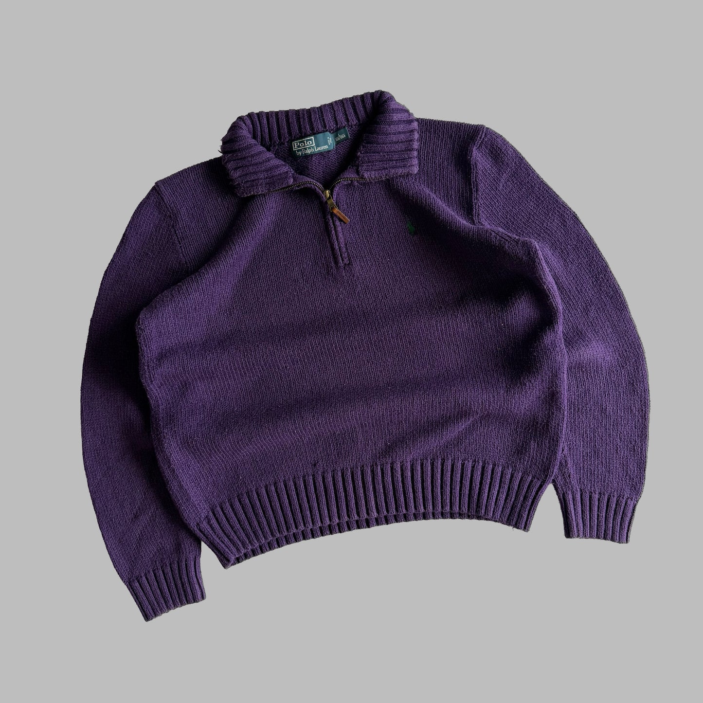 90s Polo Ralph Lauren Heavyweight Quarter Zip - L