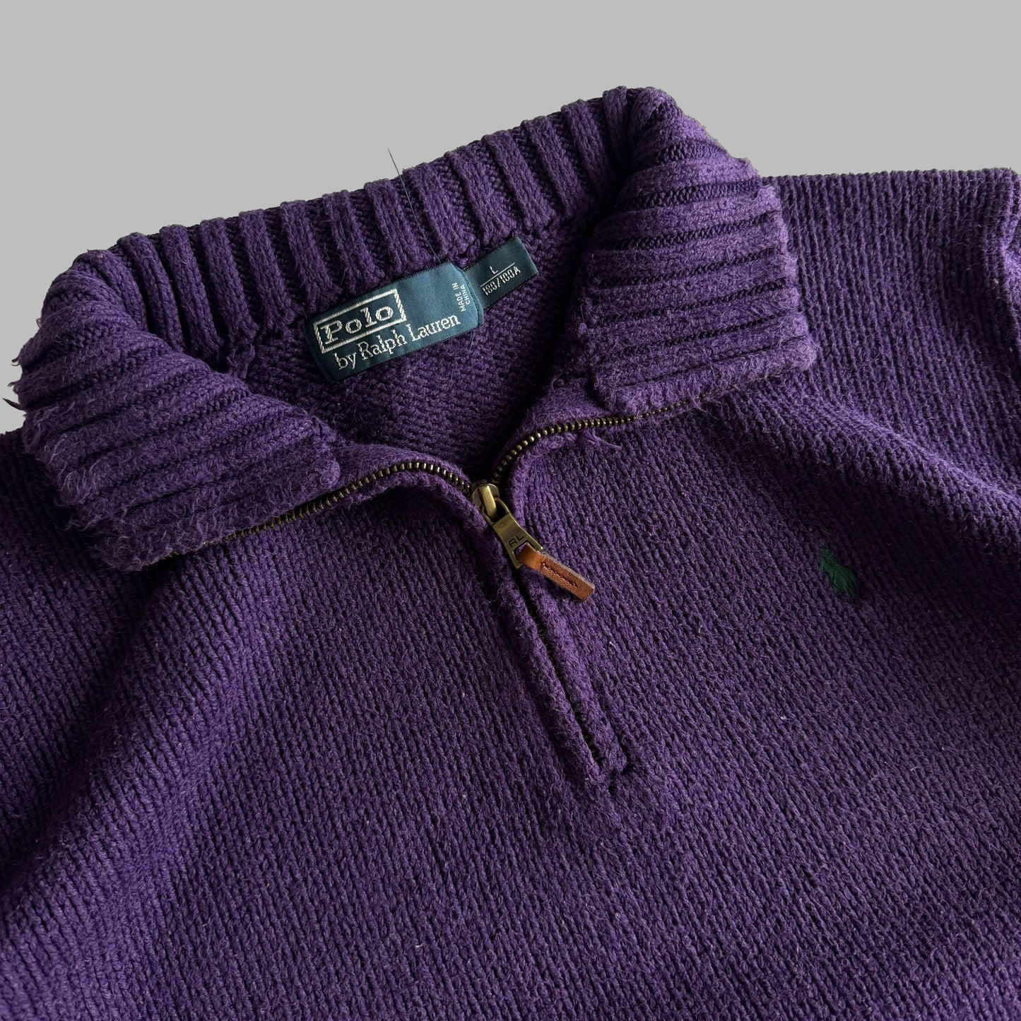 90s Polo Ralph Lauren Heavyweight Quarter Zip - L