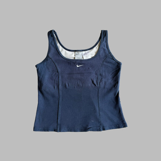 Y2K Nike Scoop Neck Activewear Top - S/M