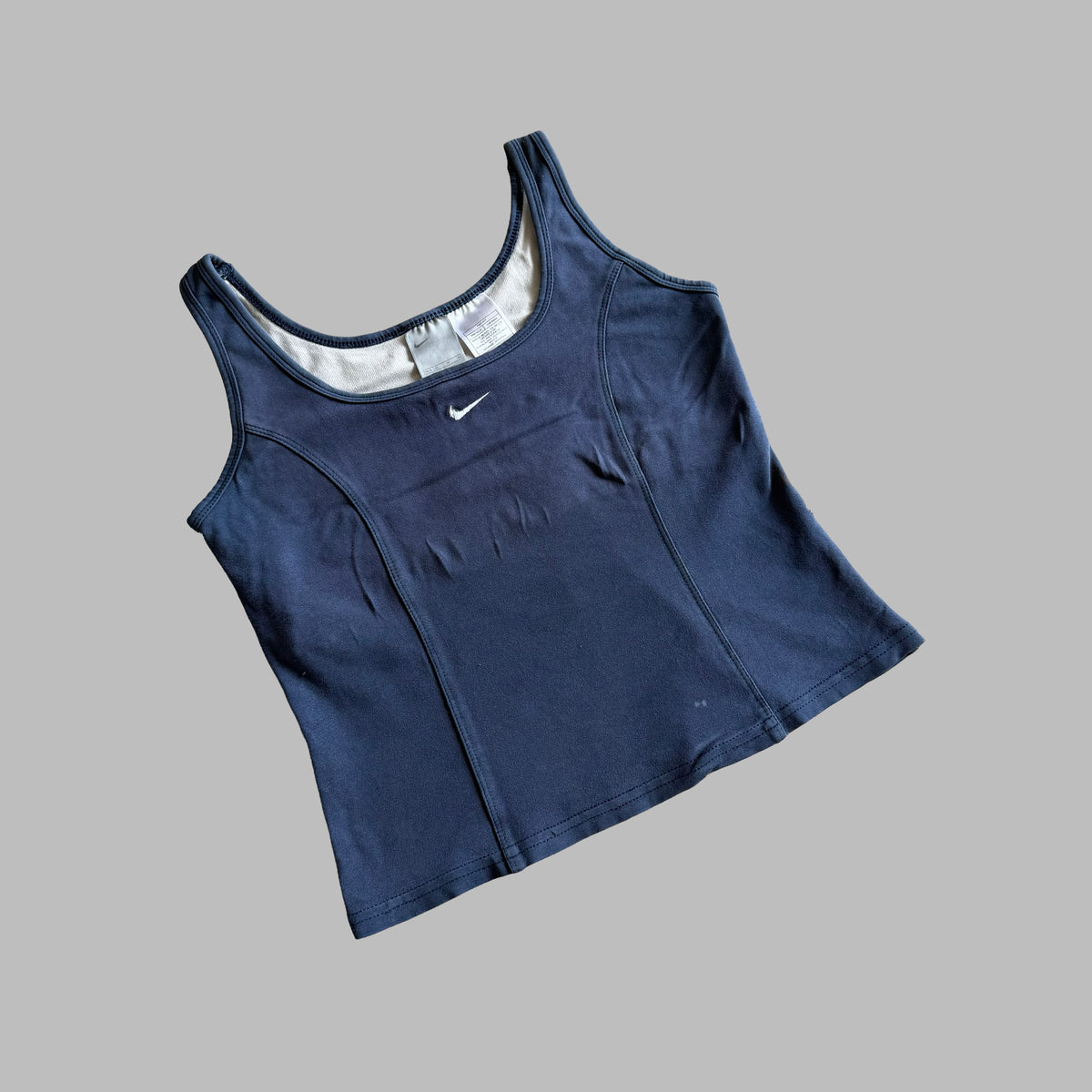 Y2K Nike Scoop Neck Activewear Top - S/M