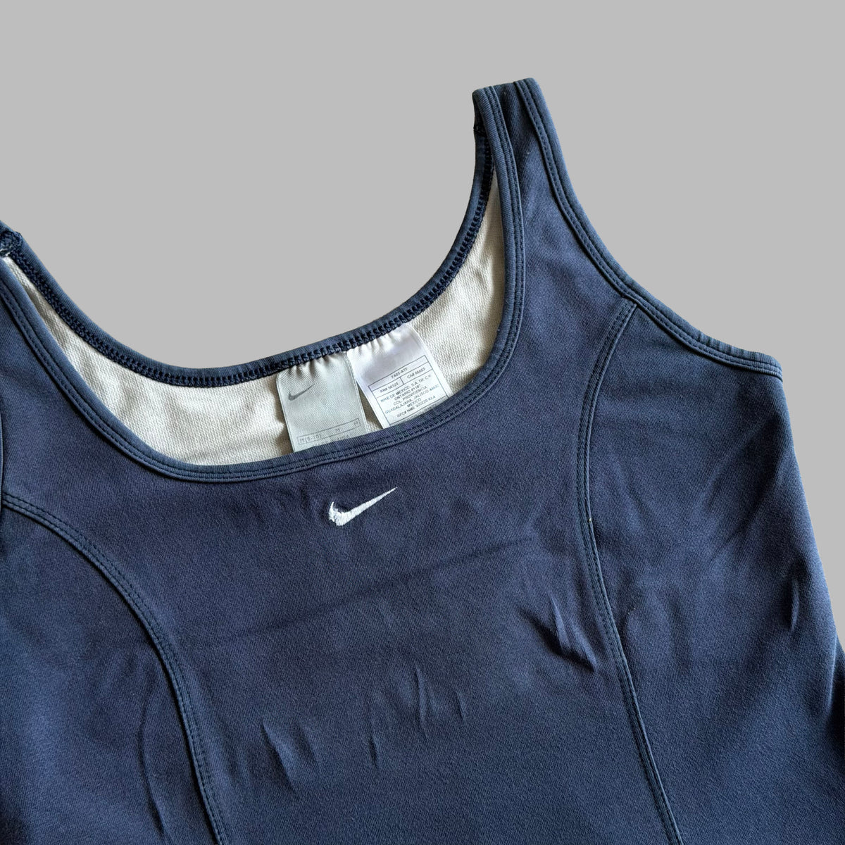 Y2K Nike Scoop Neck Activewear Top - S/M