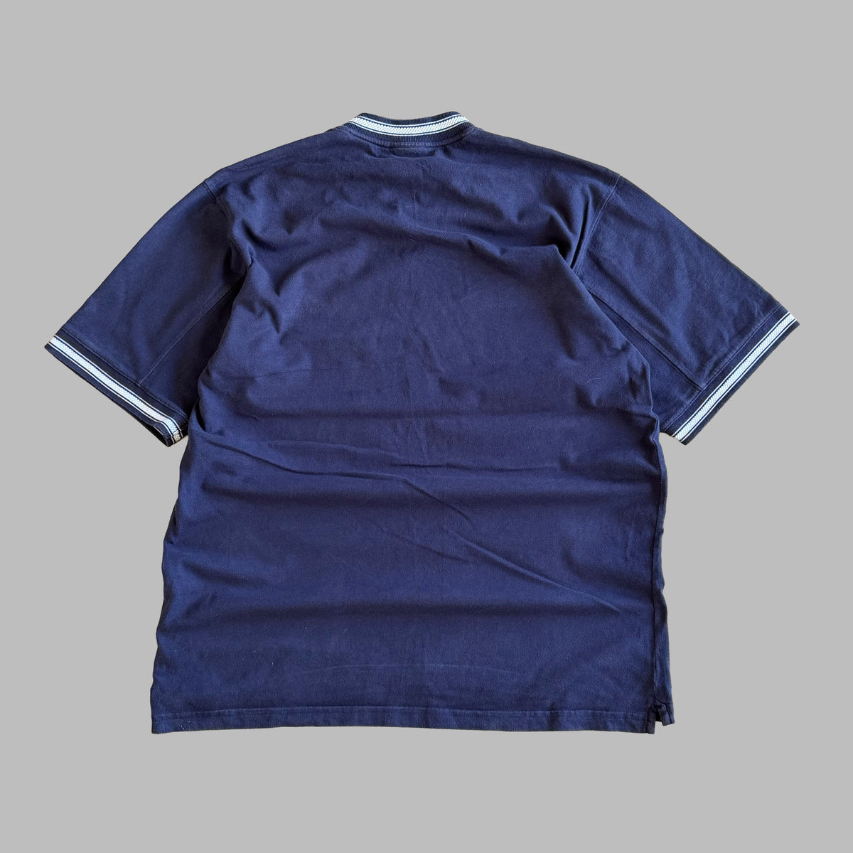 90s Adidas Spell Out Ringer Tee - XL