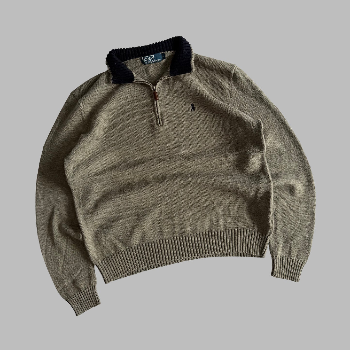 90s Polo Ralph Lauren Quarter Zip - L
