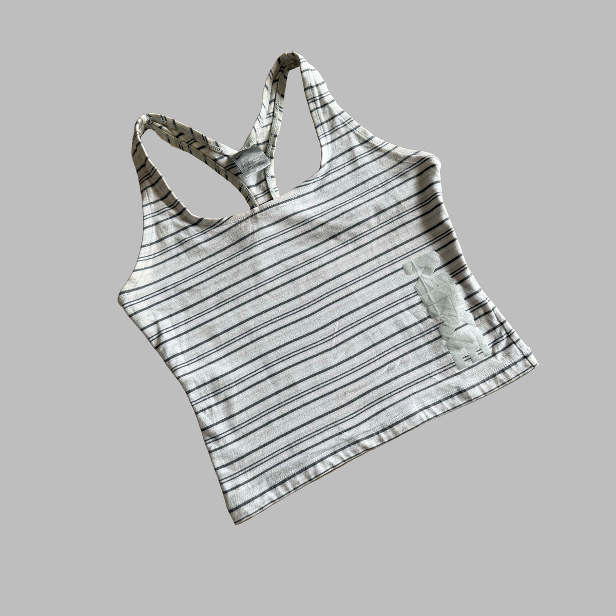 Y2K Nike Striped Racerback Activewear Top - S/M