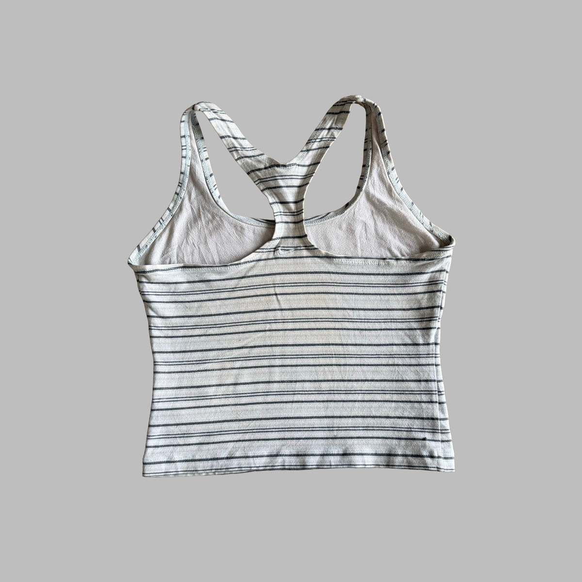 Y2K Nike Striped Racerback Activewear Top - S/M