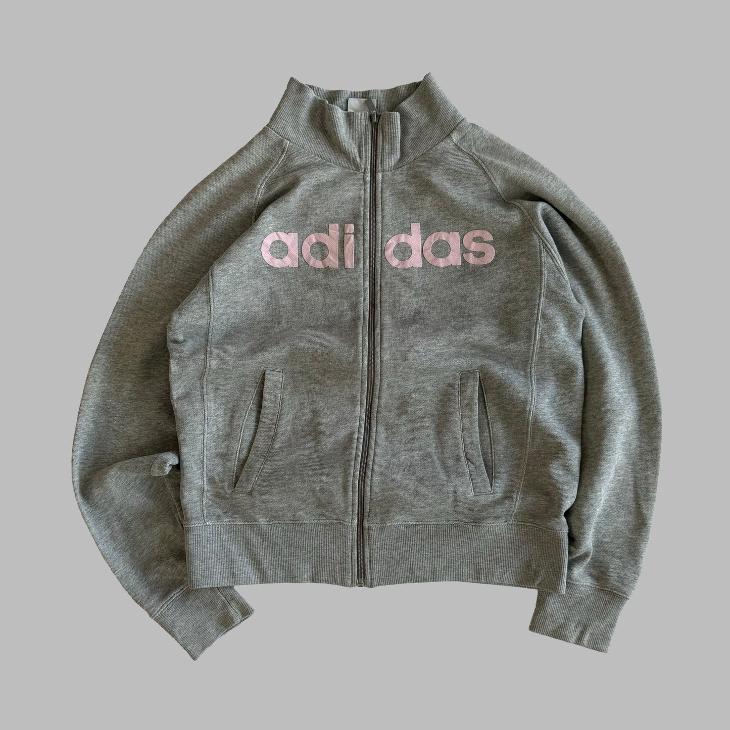 Y2K Adidas Spell Out Track Jacket - S
