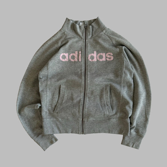 Y2K Adidas Spell Out Track Jacket - S