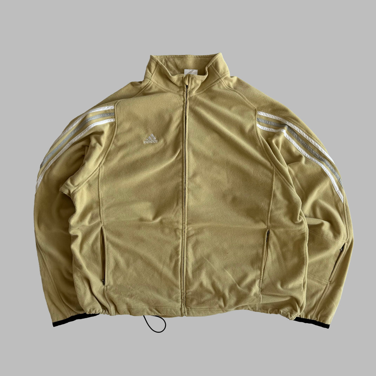 Y2K Adidas Three Stripe Fleece - XXL