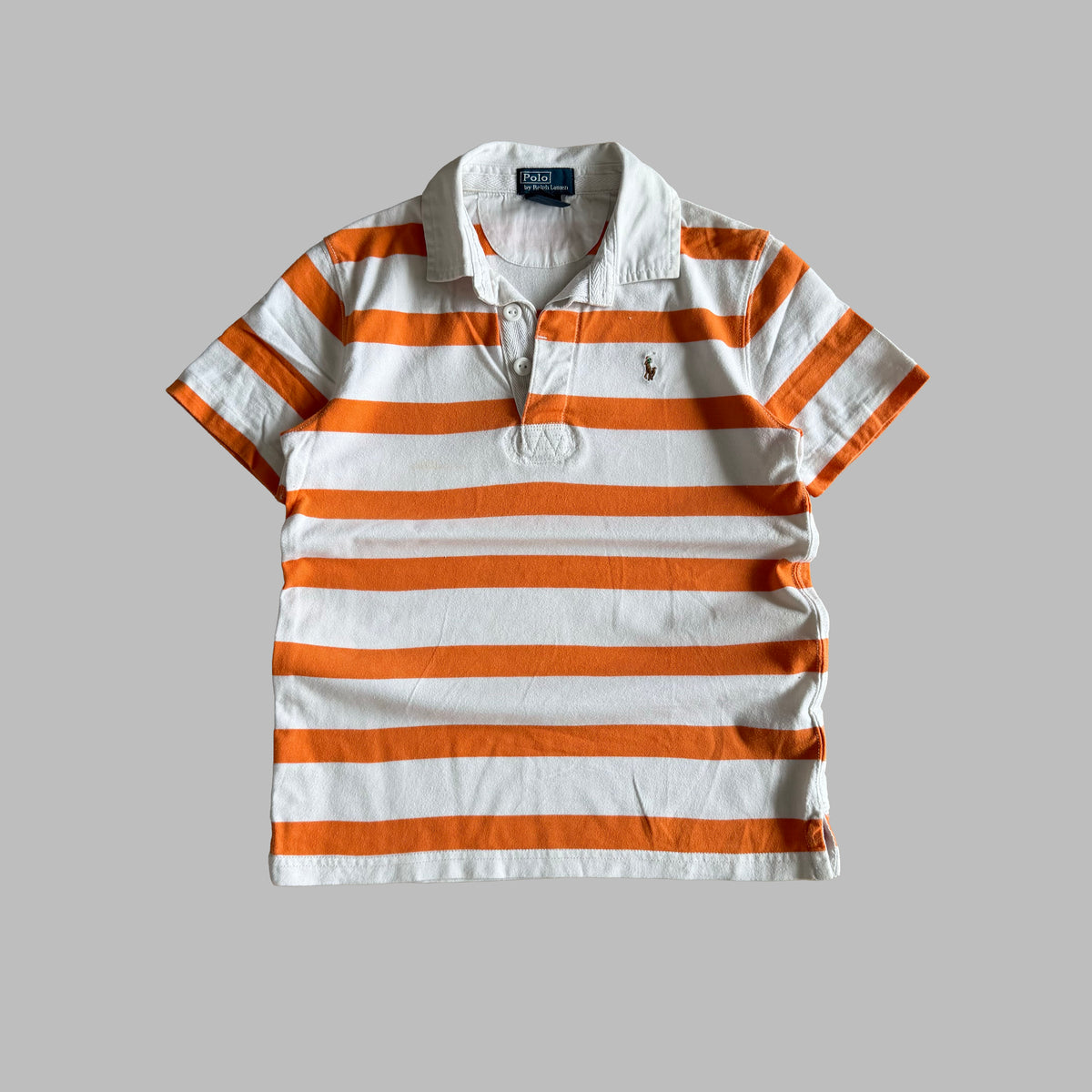 90s Ralph Lauren Striped Polo Baby Tee - S