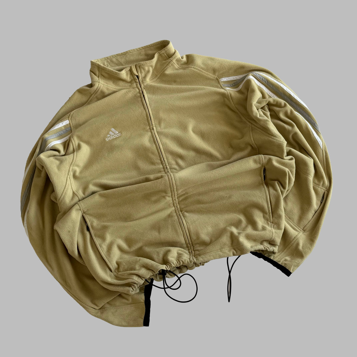 Y2K Adidas Three Stripe Fleece - XXL